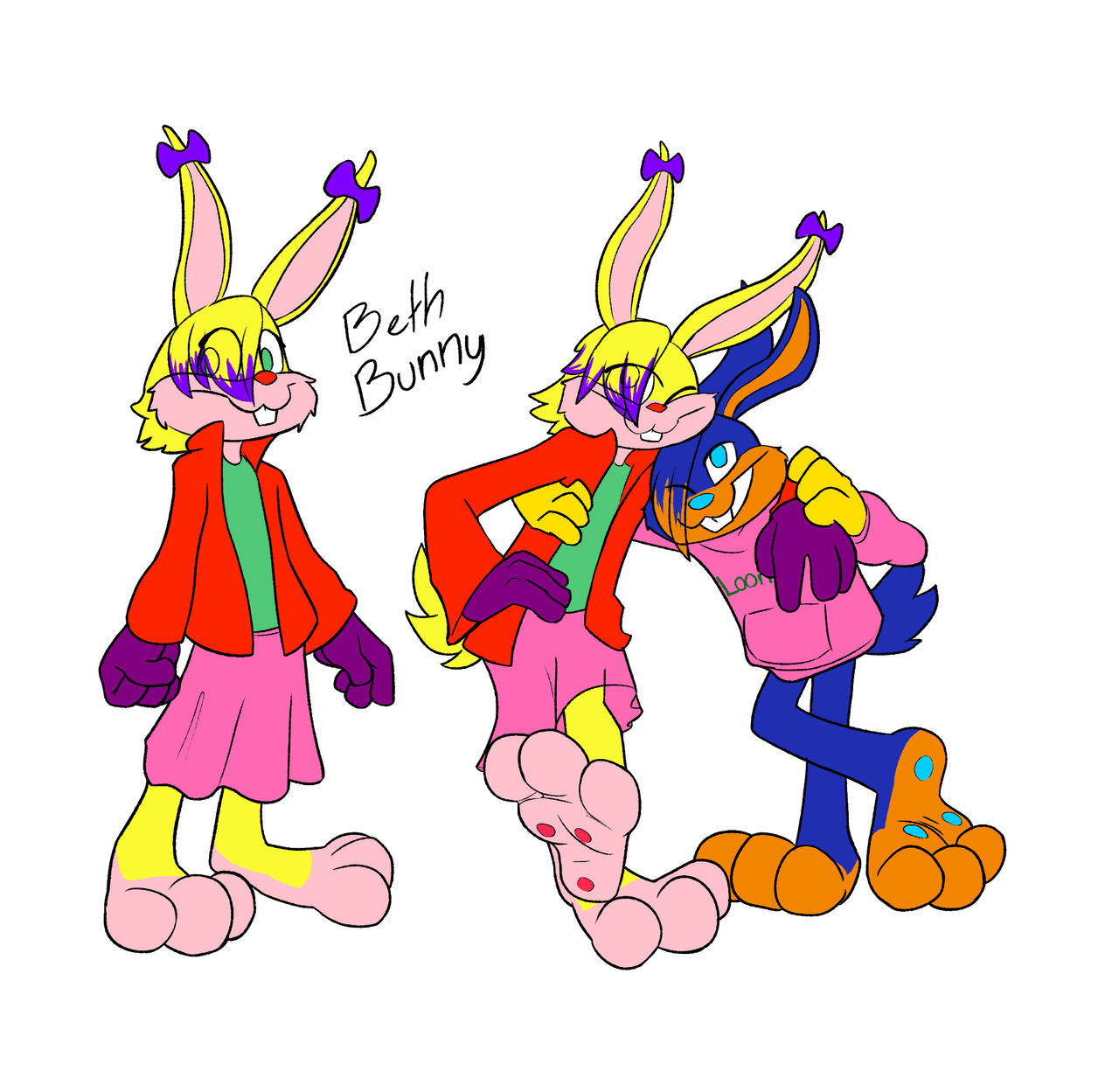 Introducing: Beth Bunny! Bouncer's Twin Sister! by MeowyanXCooper on ...