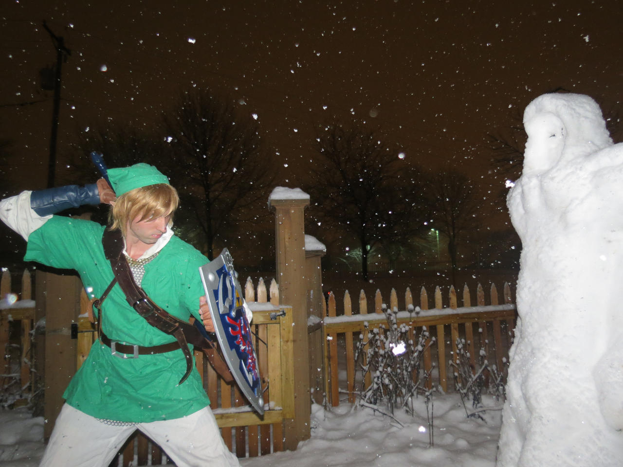 Link vs a snow wraith