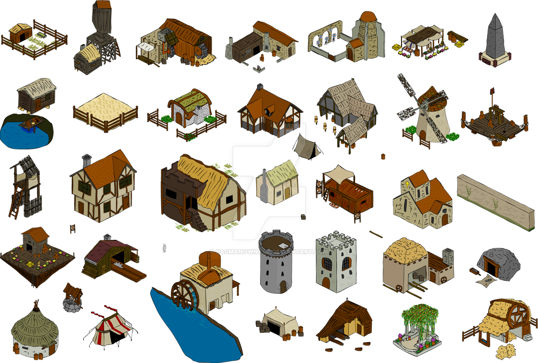 Hamlet Builder Pro Buildings by PacmanOwnage on DeviantArt