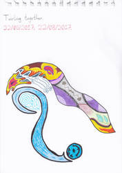 Art #67 -- Twirling together. by Naean