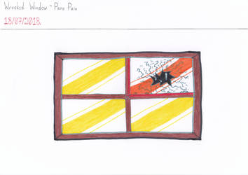 Art #77 -- Wrecked Window - Pane Pain by Naean