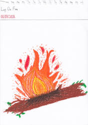 Art #80 -- Log On Fire by Naean