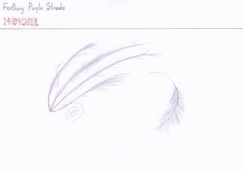 Art #84 -- Feathery Purple Streaks by Naean