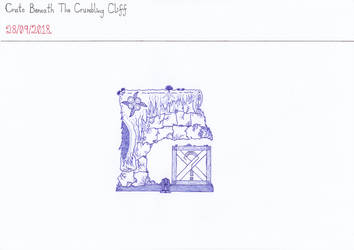Art #86 -- Crate Beneath The Crumbling Cliff by Naean