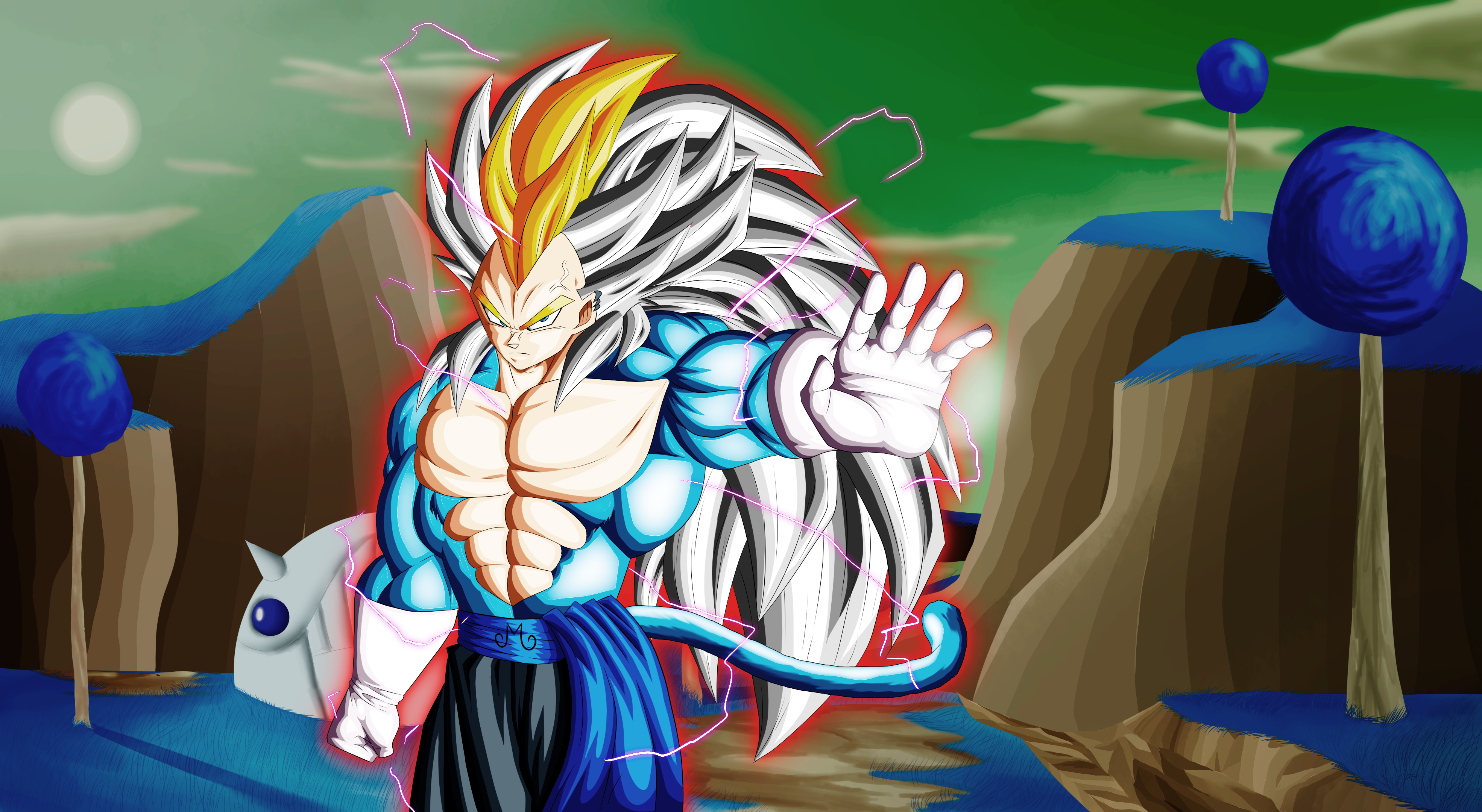 PapeluchoAS på X: Vegeta ssj5 versión reiq #dragonballaf