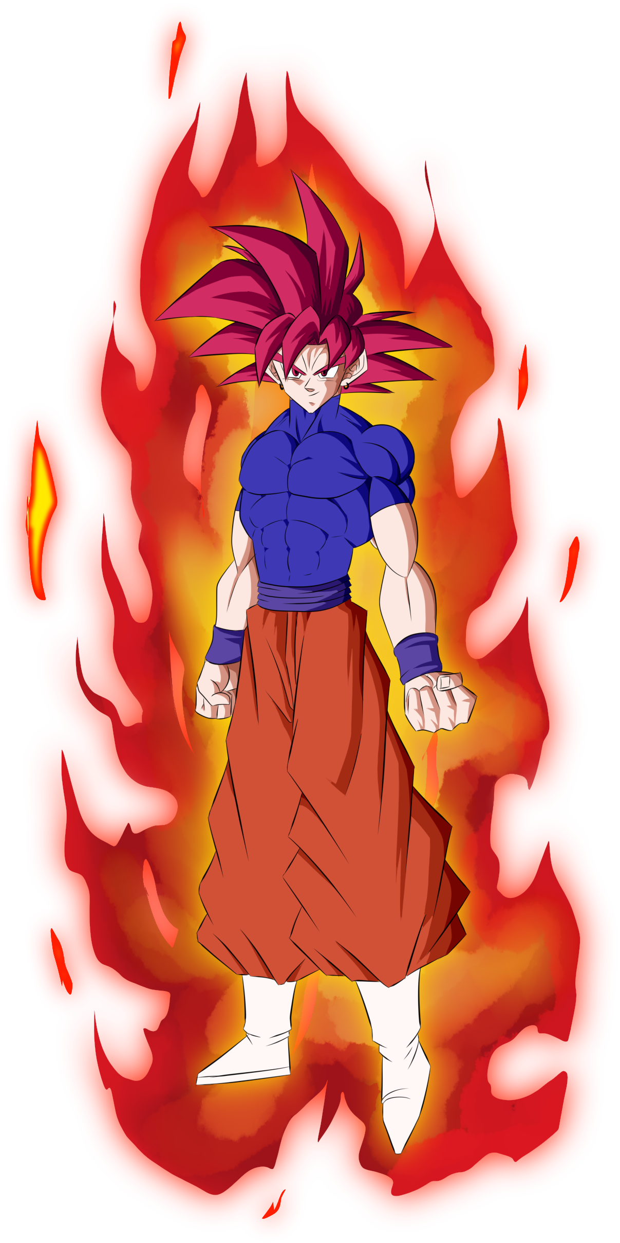 Goku Super Saiyajin Deus SSGOD SSJG God Red by WeverthonGTABR on DeviantArt