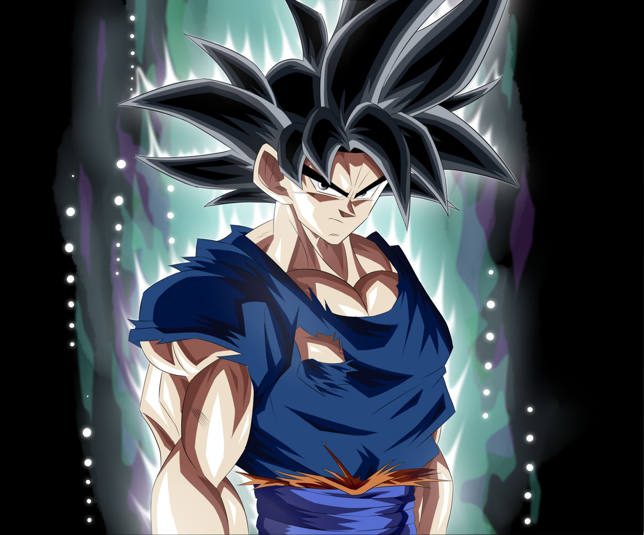 Ultra Instinct SSJ5 Goku by sainikaran9999 on DeviantArt