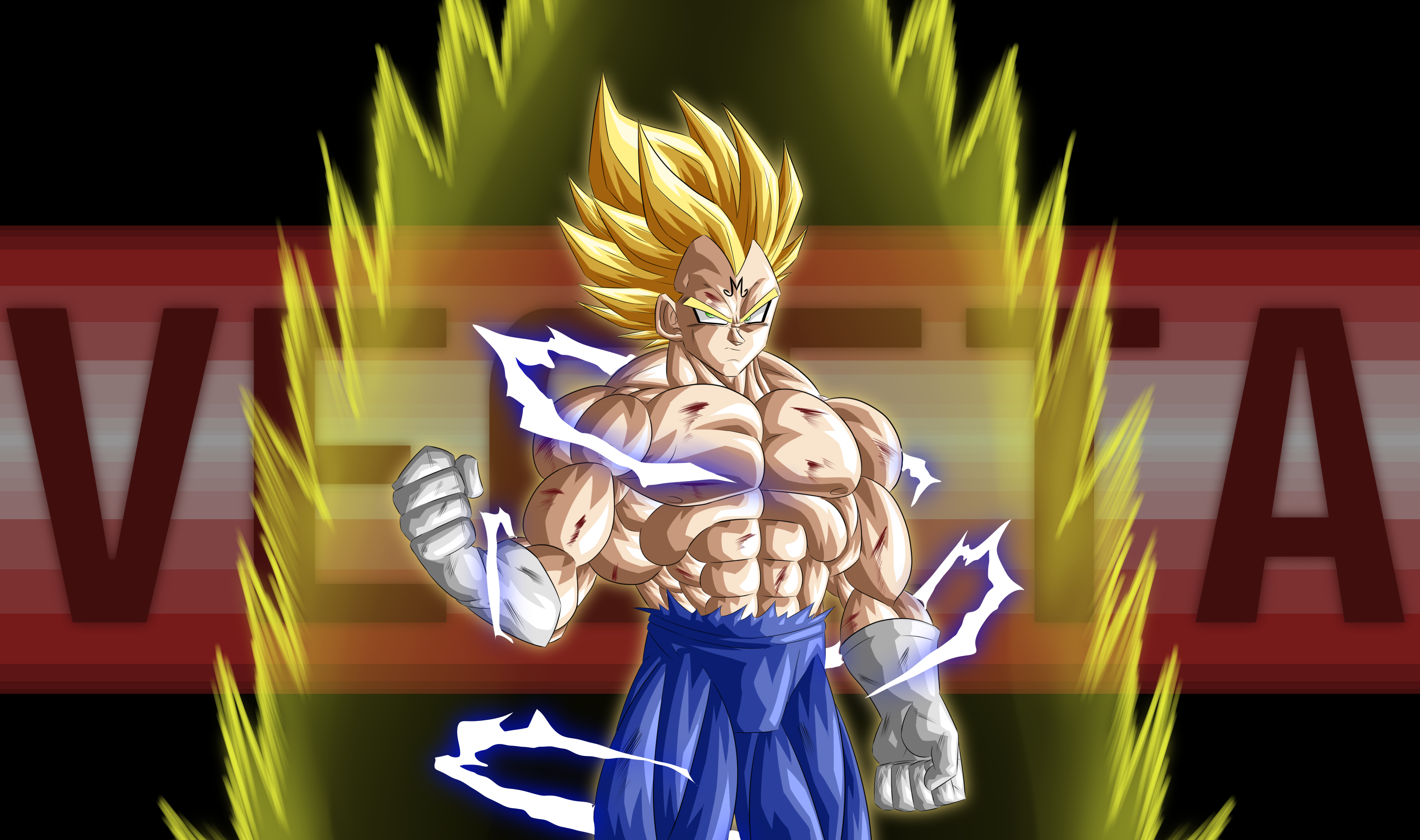 DOPE MAJIN VEGETA SSJ2 DRAGON BALL Art Print by TheHakaishin