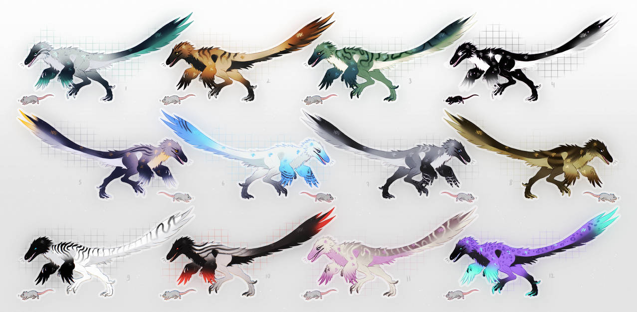 Fluffly Raptor Base OPEN SET PRICE adopt | Fluffy Velociraptor by Topolok on DeviantArt