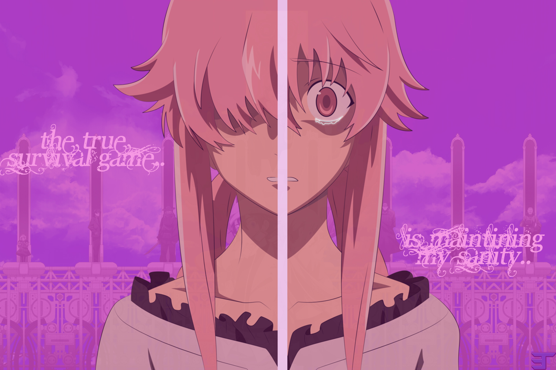 6. Yuno Gasai (Mirai Nikki) - wide 6