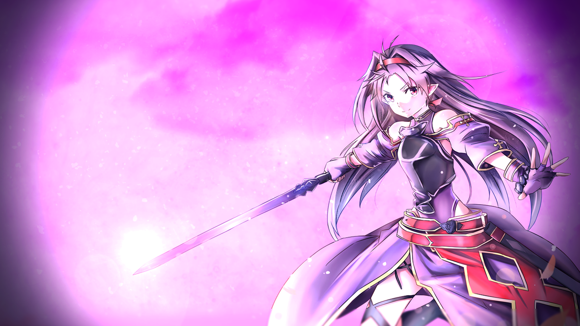 Yuuki, anime, art, online, sao, sword, HD phone wallpaper