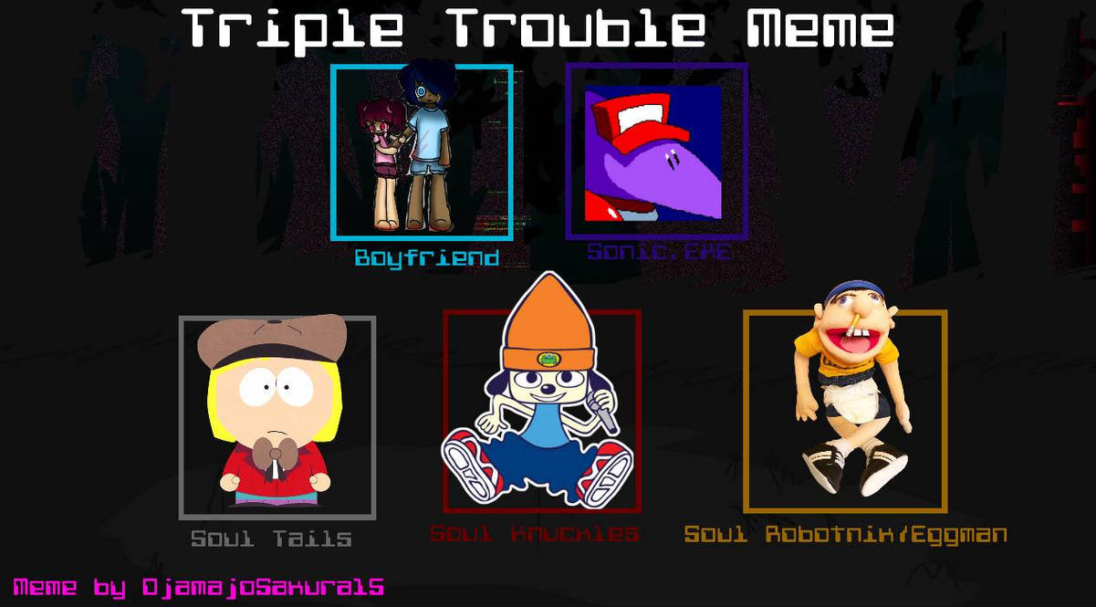 My own triple trouble recast by spicynoodles64 on DeviantArt