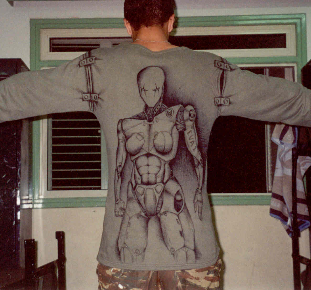 cyborg original art on shirt