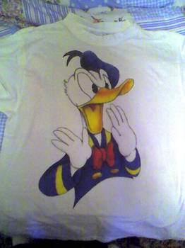 Donald Duck on a shirt