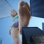 Giantess Adrianna Daniels over Manhattan