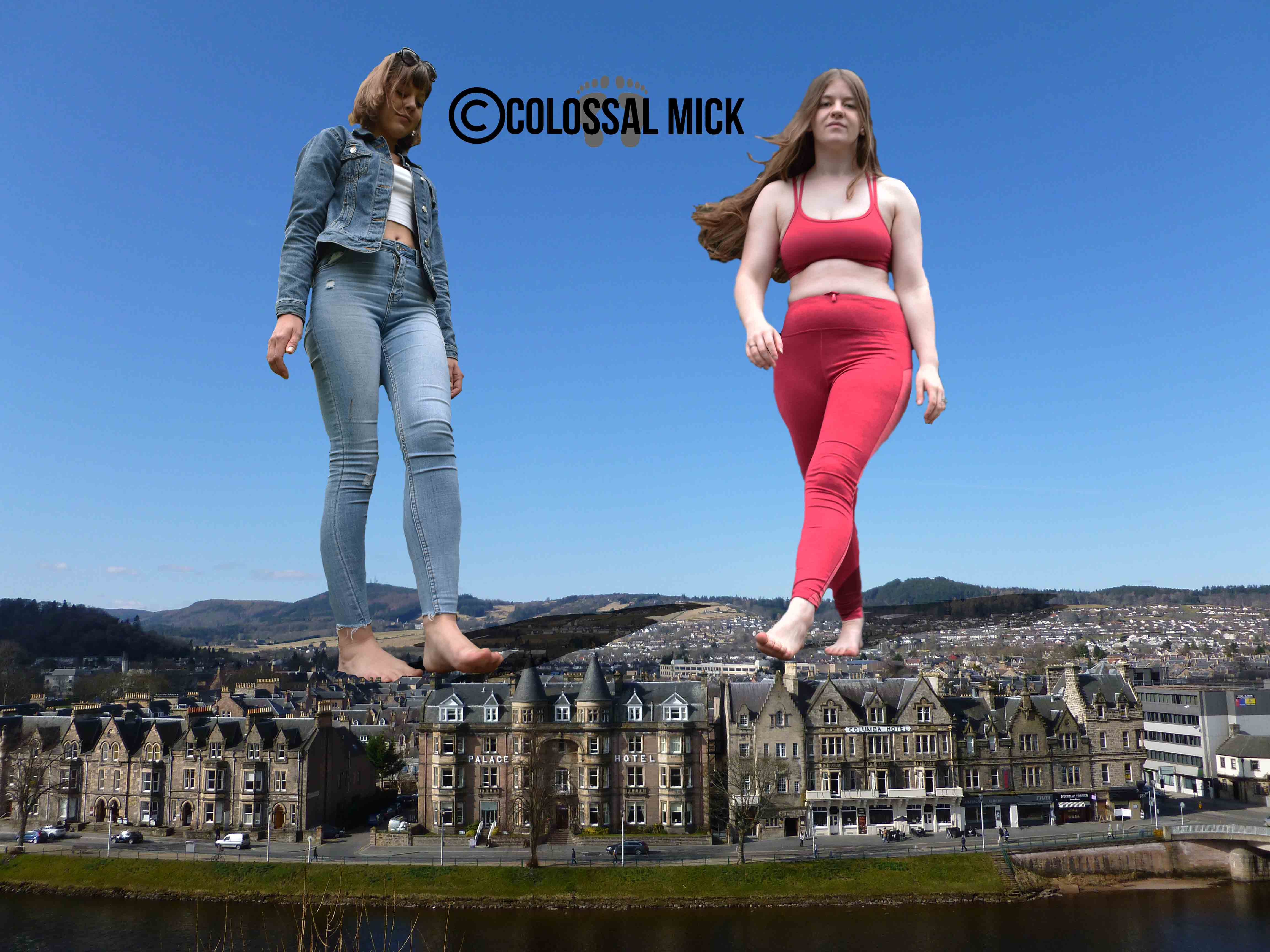 Giantess Chloe And Rosie In Inverness Scotland By Colossal mick On giantess-chloe-and-rosie-in-inverness-scotland-by-colossal-mick-on