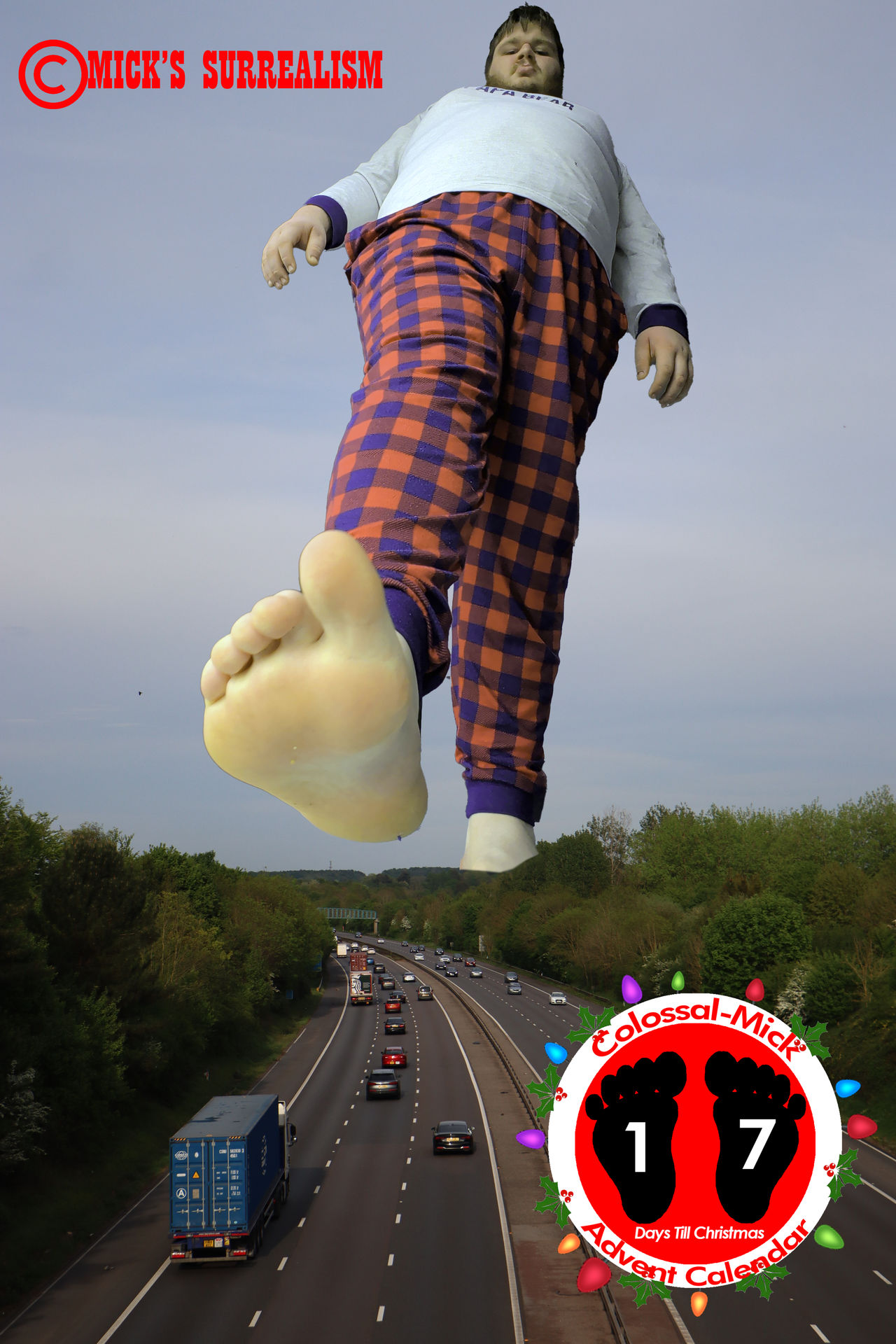 Colossal Mick in Hampshire - 17 Days to Christmas by Micks-Surrealism ...