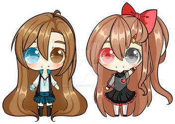 Miku and Ichigo Chibis  by iHopelesss