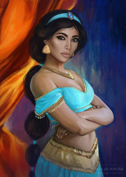 Kim Kardashian as Jasmine