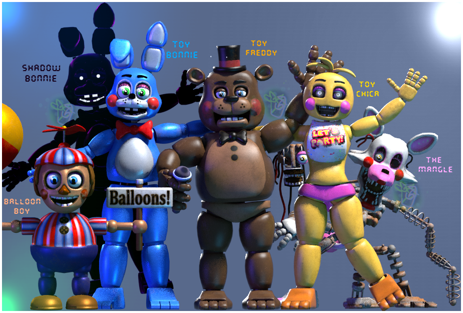 FNaF VR Models that has been ripped so far by FuntimeFreddoFazbear on  DeviantArt