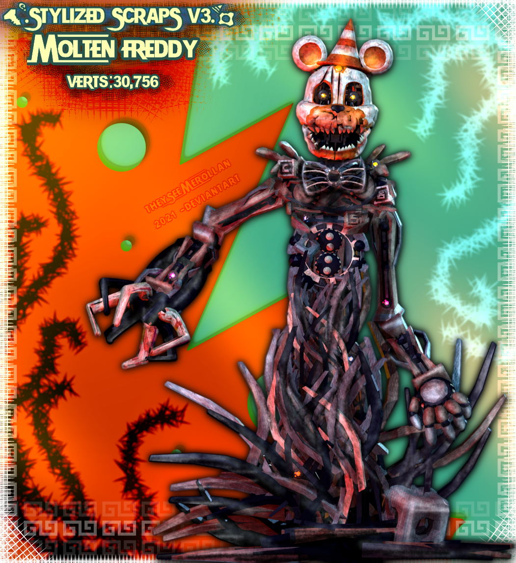 Stylized FNaF3 Animatronics= (V6) by Theyseemerollan on DeviantArt