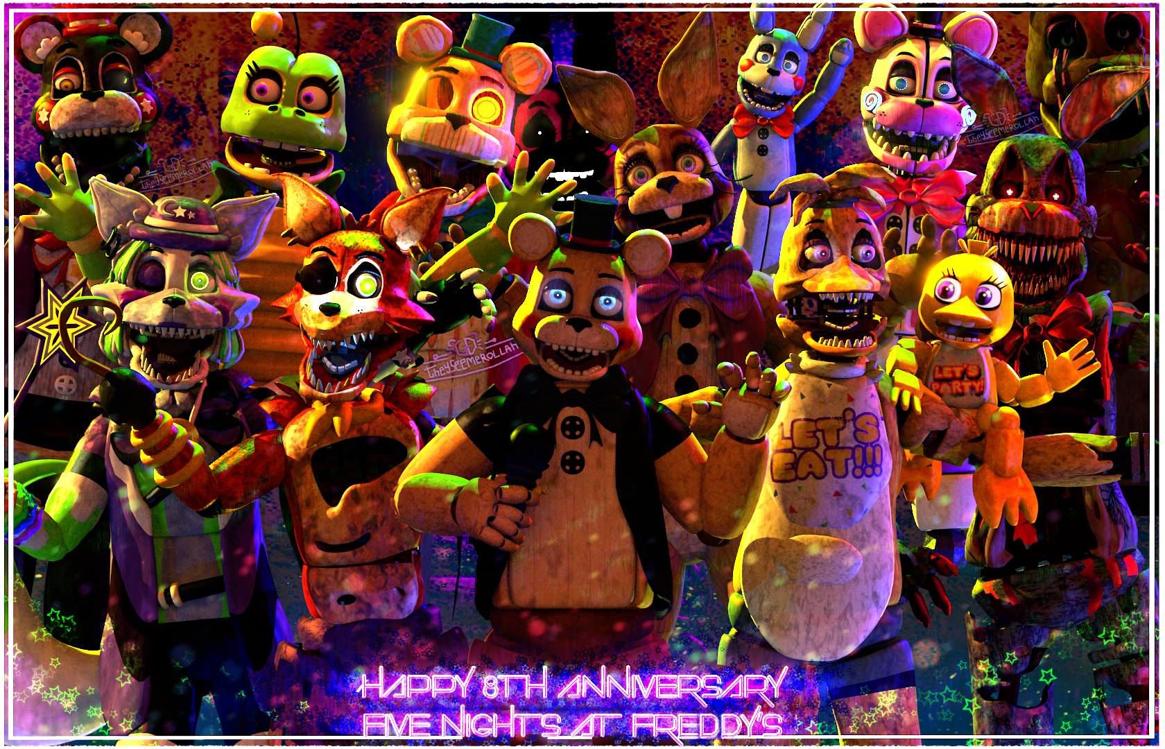 Realistic Toy Freddy and the gang- by Theyseemerollan on DeviantArt