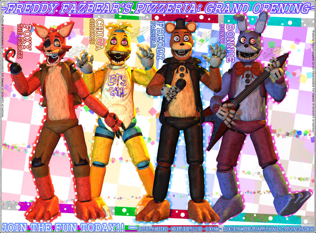 =Stylized Unwithered Animatronics V5= by Theyseemerollan on DeviantArt