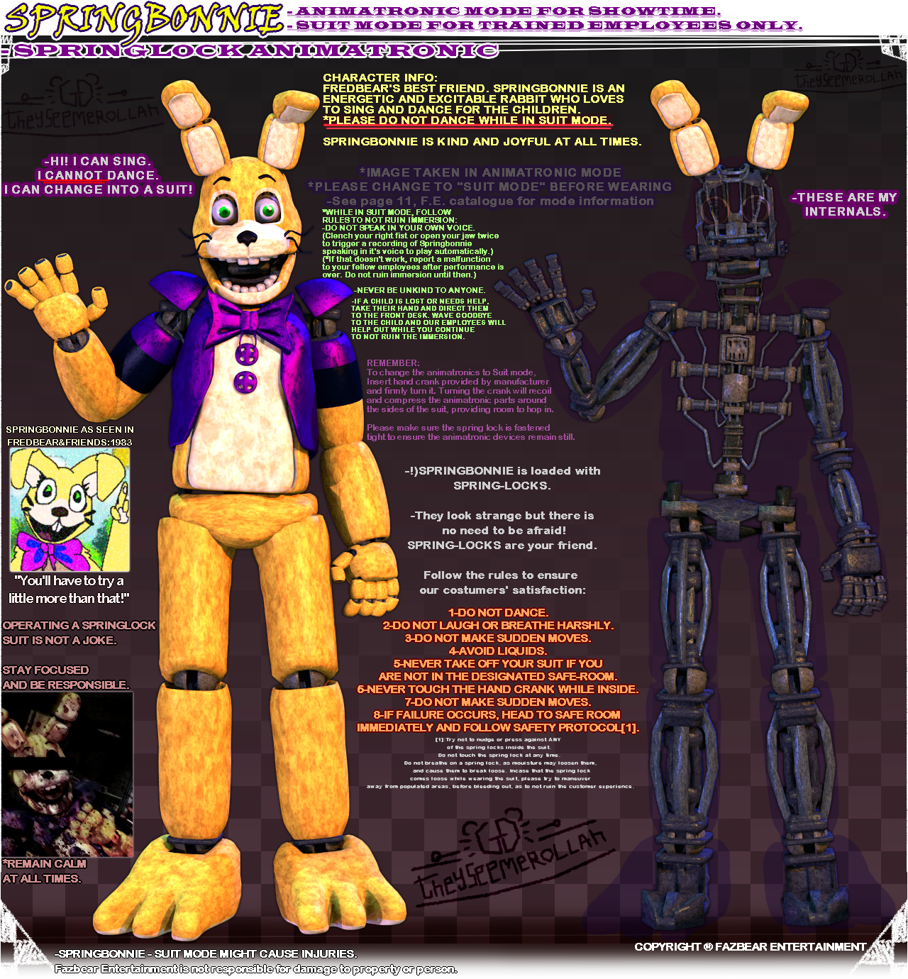 =Springbonnie V6= by Theyseemerollan on DeviantArt