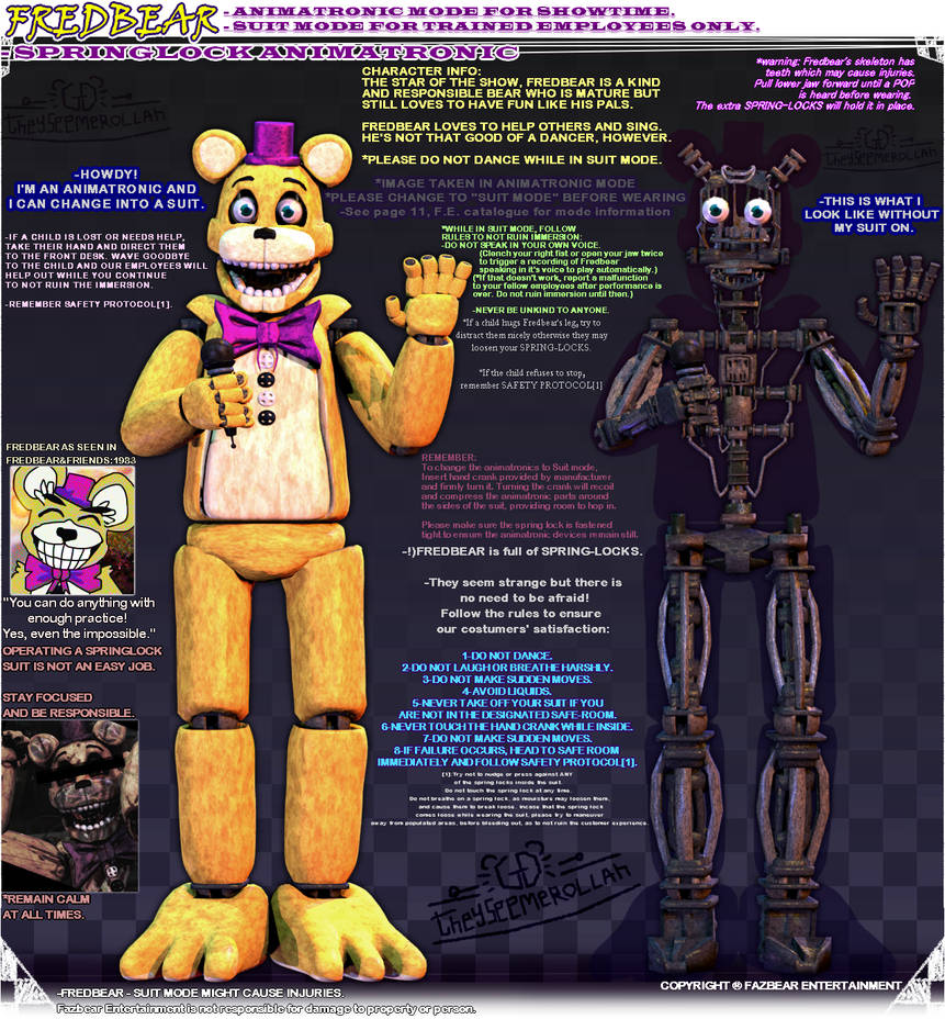 Mr. Rent Man on X: My version of Fredbear/Golden Freddy that I made in  Blender. Fredbear is probably my favorite version of Freddy in the whole  FNAF series. #FNAF  / X