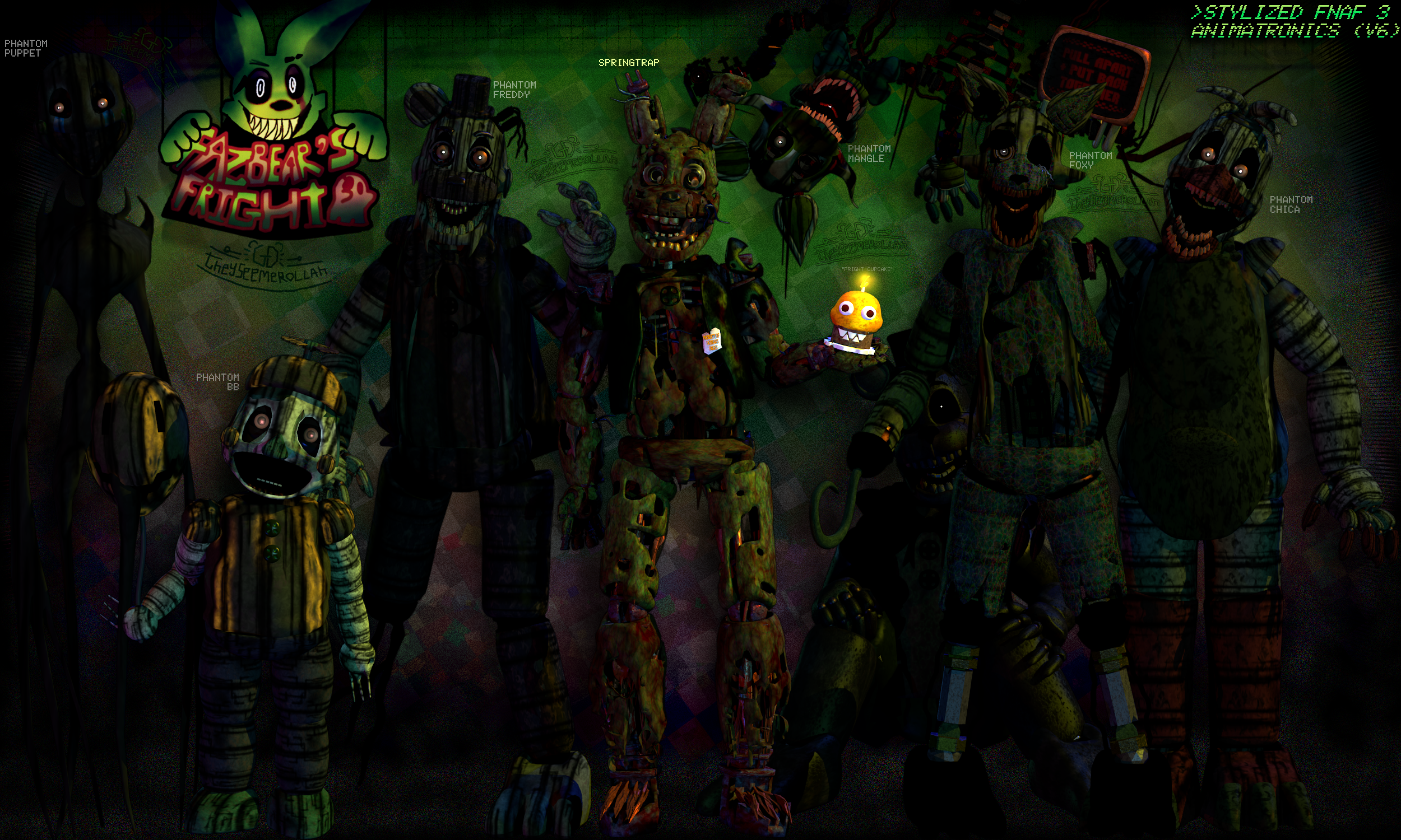 FNAF 3: Lost and Found All Animatronics [EXTRAS] 