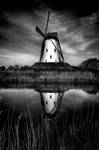 Le Moulin de Damme en BW by deylac