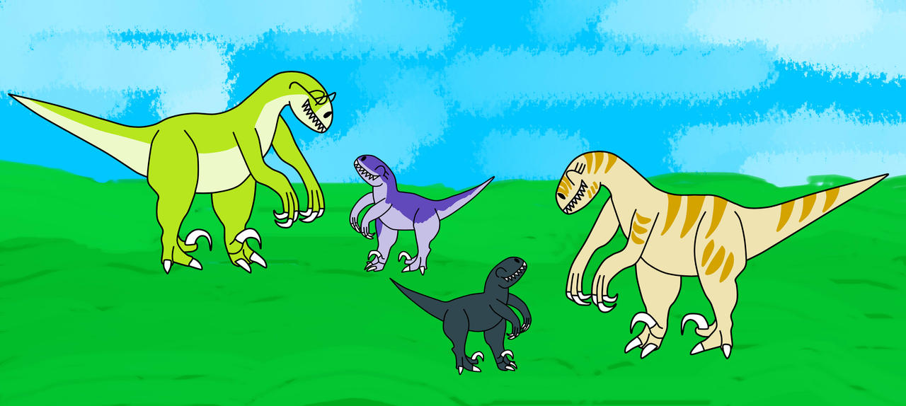 Raptor Family by lpallad on DeviantArt