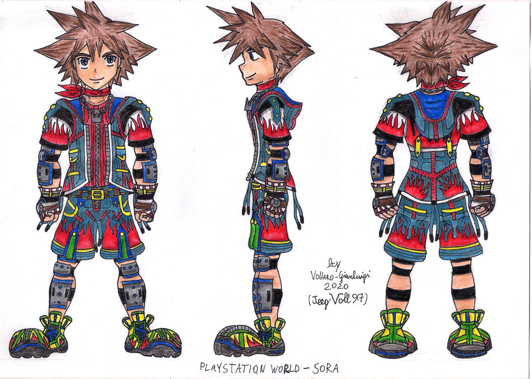 PlayStation World - Sora (Definitve design) by Vollaro-Gianluigi on ...