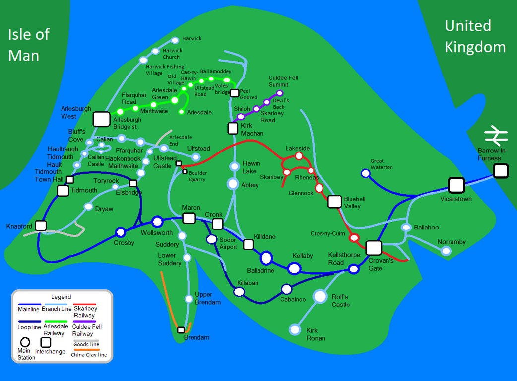 Island of Sodor Map by CharlestheCool on DeviantArt