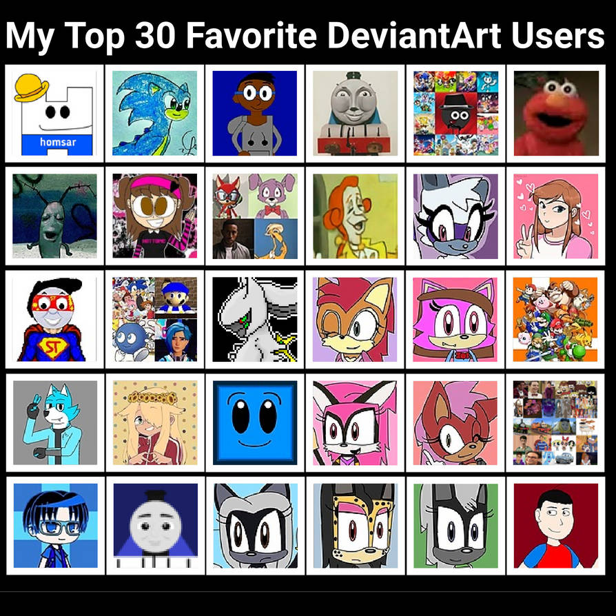 My Top 30 Favorite Deviantart Users By Coolcharles295 On Deviantart My Top 30 Favorite Deviantart Users By Coolcharles295 On Deviantart