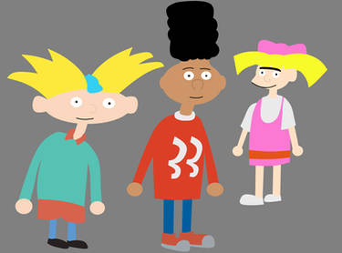 Arnold, Gerald and Helga in minimalist style