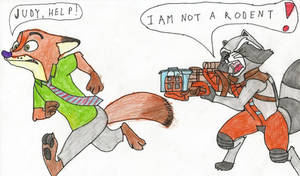 Nick Wilde vs Rocket Raccoon
