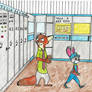 Nick and Judy on trip in Hamsterland's RadioTV  Re