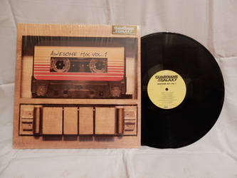 Soundtrack vinyl disc from Guardians of the Galaxy