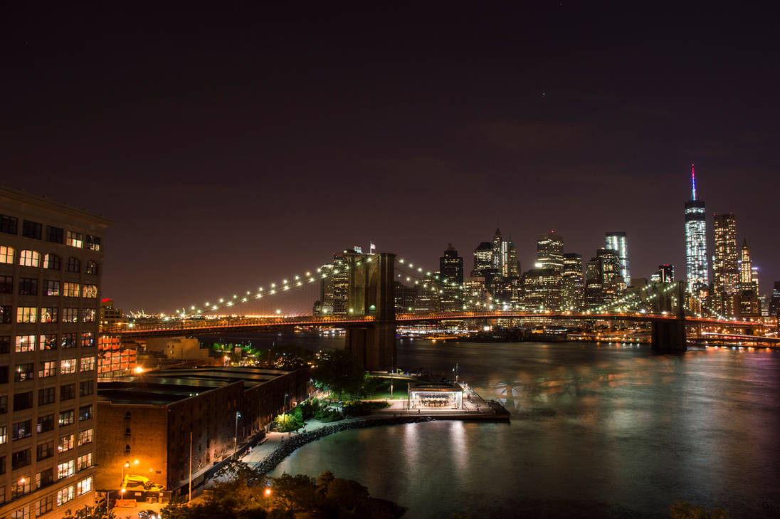 Brooklyn Bridge and Freedom Tower by BS4711
