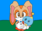 Cream the Rabbit and Cheese the Chao