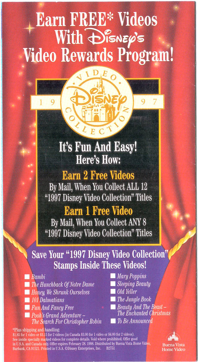 Disney Video Rewards List by IanandArtBackUp3 on DeviantArt