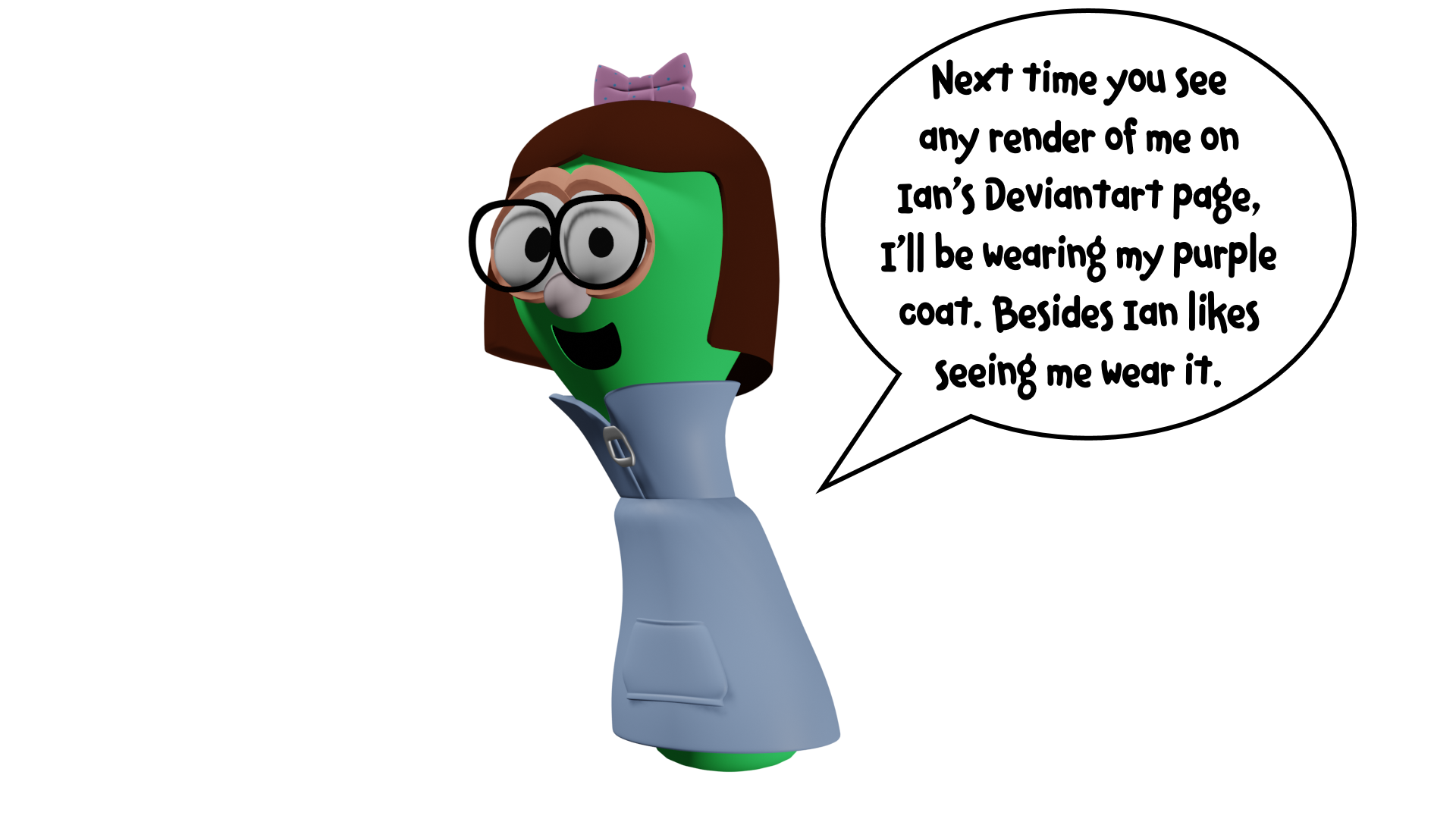 Annie giving a reminder by IanandArt-Back-Up-3 on DeviantArt