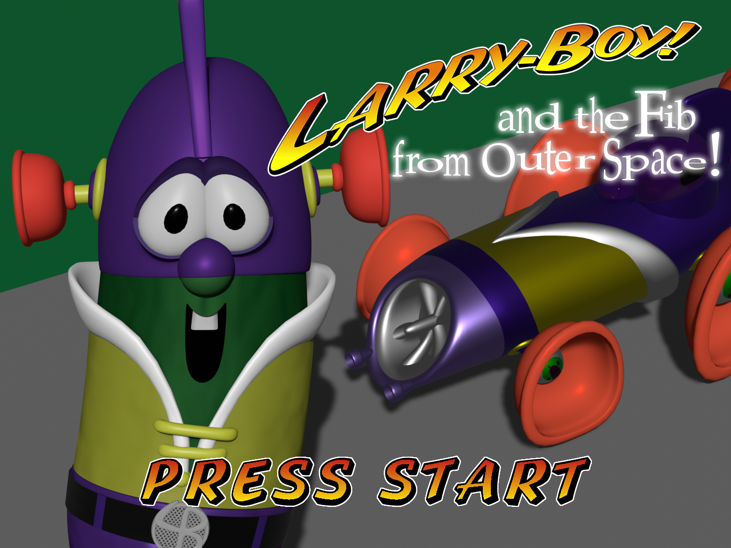 LarryBoy and the Fib Video Game Title Screen by IanandArtBackUp3 on