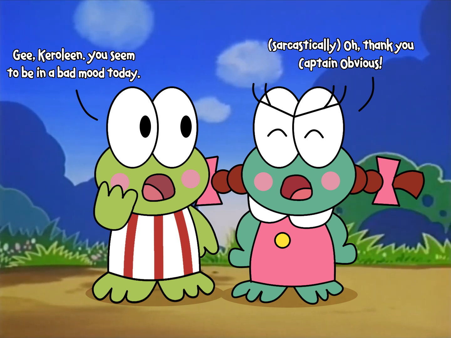 Keroppi noticing Keroleen in a bad mood by IanandArt-Back-Up-3 on ...
