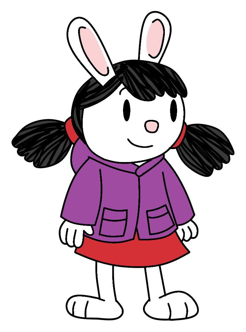 Elinor with pigtails wearing her purple jacket by IanandArt-Back-Up-3 ...