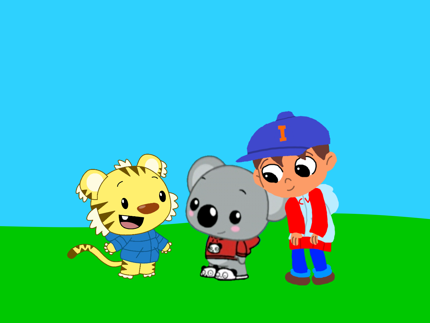 Rainbow Rintoo Rintoo shows me and Tolee his new jacket by IanandArt-Back-Up-3 on ...