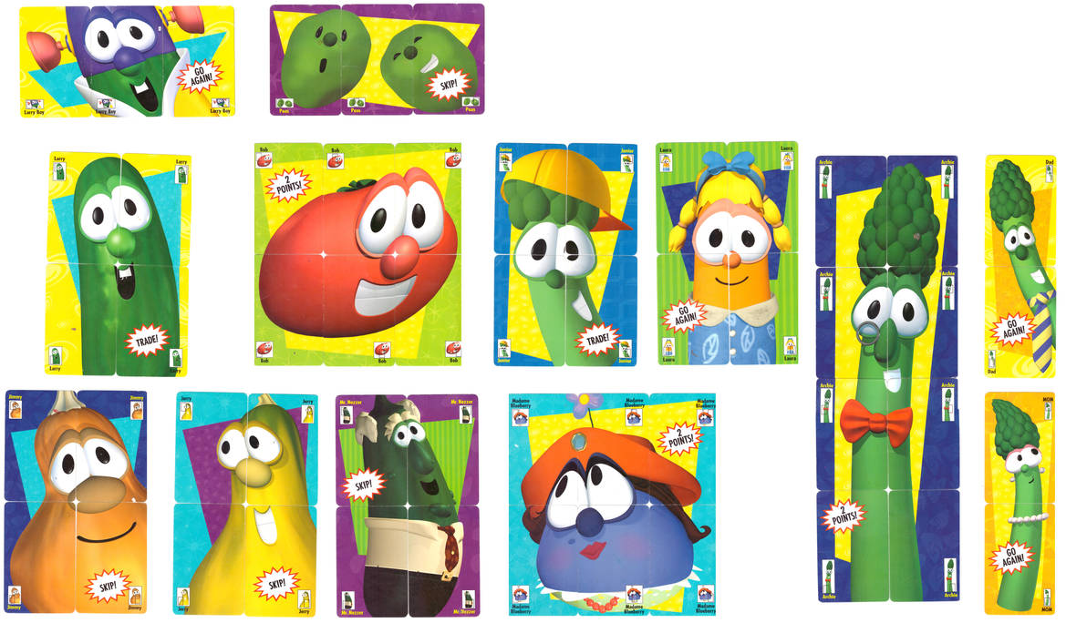 VeggieTales Card Puzzle Game Scans by IanandArt-Back-Up-3 on DeviantArt