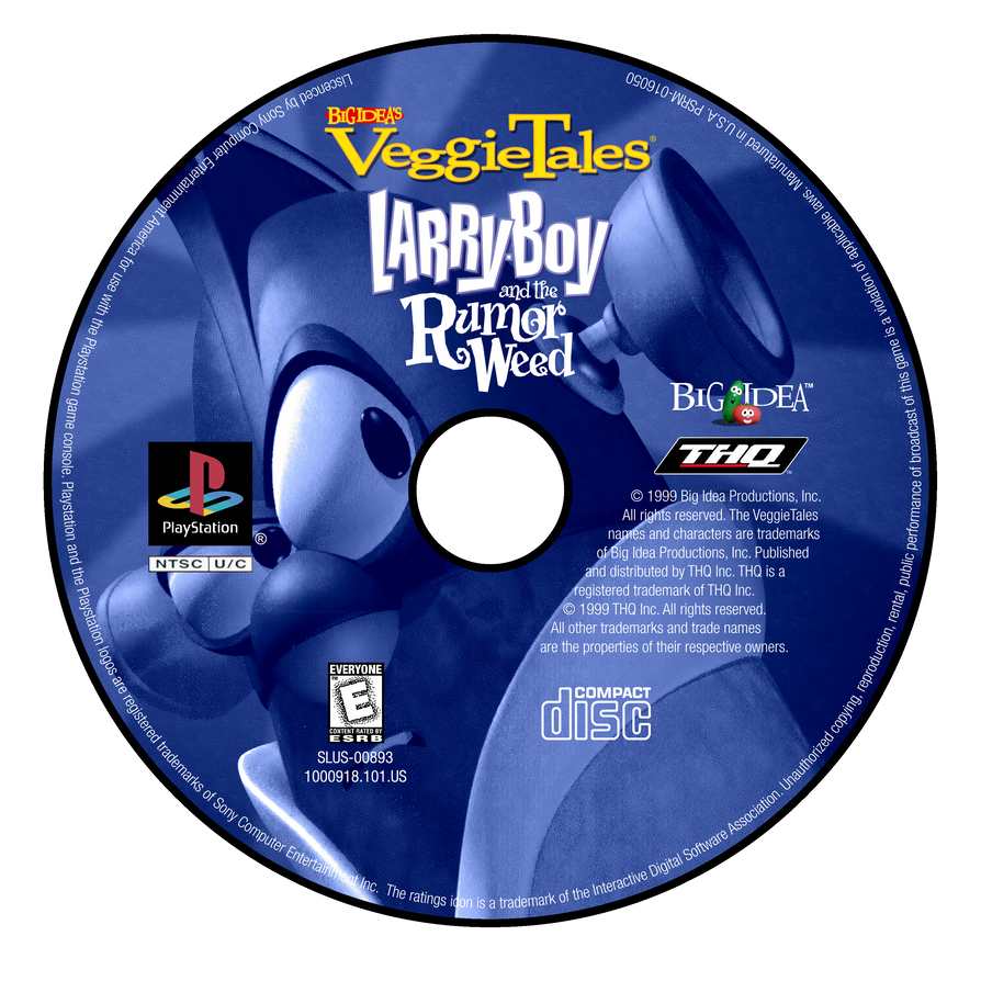 Larryboy Cd Larry-Boy and the Rumor Weed PS1 Disc by IanandArt-Back-Up-3 on DeviantArt