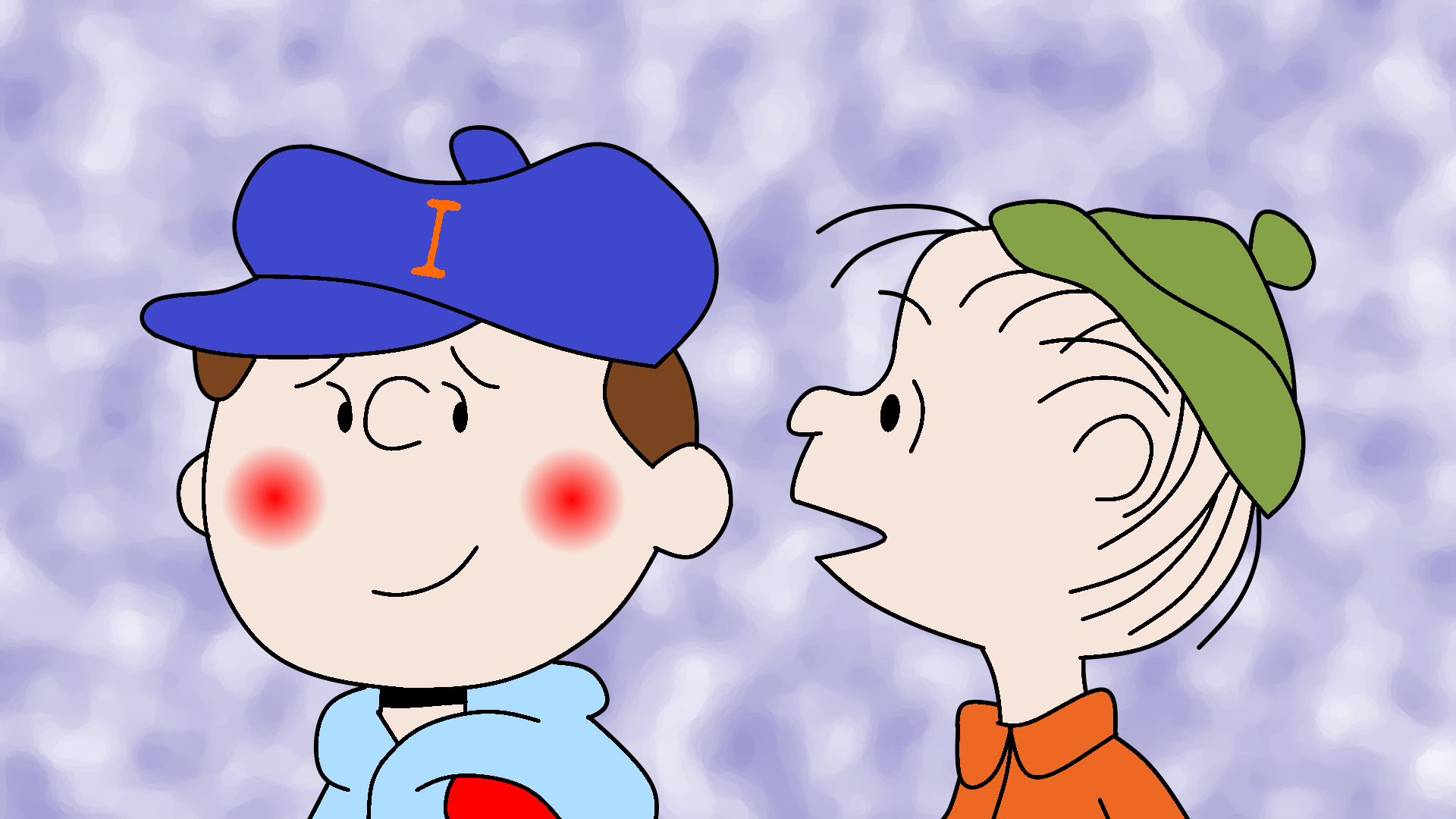 Linus tells me something nice by IanandArt-Back-Up-3 on DeviantArt
